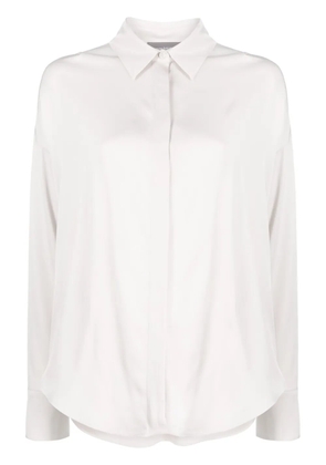 Lorena Antoniazzi concealed-front fastening shirt - Grey
