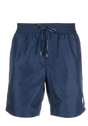 Dolce & Gabbana logo-plaque drawstring swim shorts - Blue