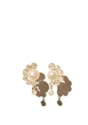 Pascale Monvoisin 9kt yellow gold Martha pearl stud earrings