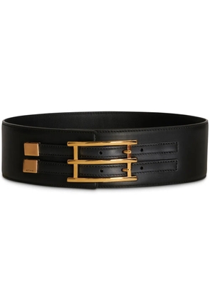 ETRO rectangle-buckle leather belt - Black