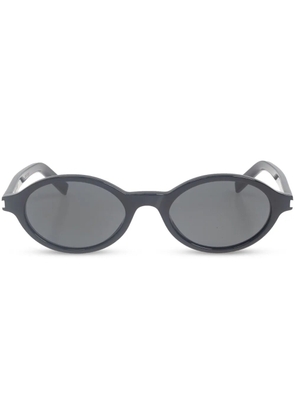 Saint Laurent Eyewear tinted oval-framed sunglasses - Black
