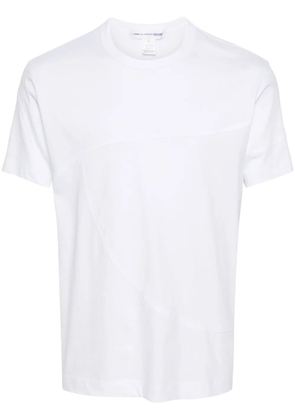 Comme Des Garçons panelled cotton T-shirt - White