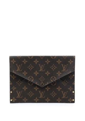 Louis Vuitton Pre-Owned 2016 Monogram Rivets Envelope MM clutch bag - Brown