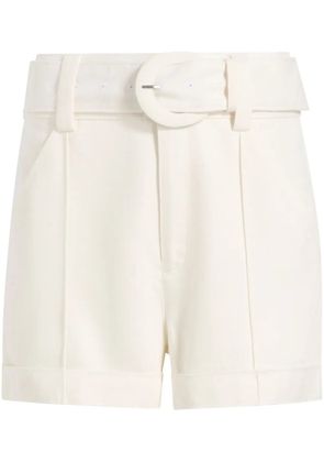 Cinq A Sept Aldi belted shorts - White