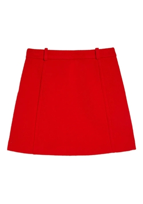 Jil Sander wool mini skirt - Red