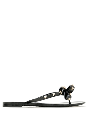 Valentino Garavani rockstud bow-detai sandals - Black