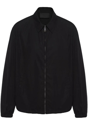 Prada cotton zip-up shirt jacket - Black