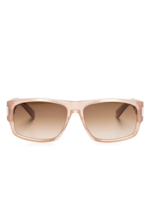 Saint Laurent Eyewear SL 689 rectangle-frame sunglasses - Neutrals