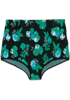 Coperni jacquard knitted shorts - Black