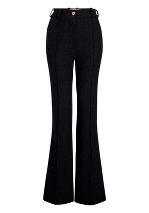 Patou flared tweed trousers - Black