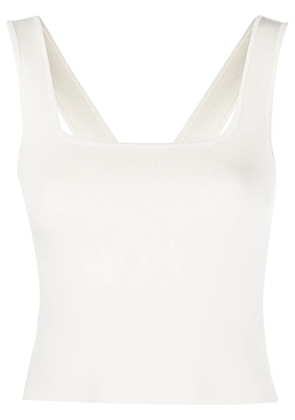 Matteau square neck vest top - White