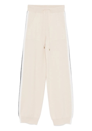 Lorena Antoniazzi stripe-detail track pants - Neutrals