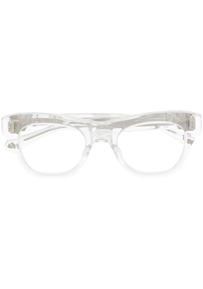 Matsuda wayfarer-frame optical glasses - White