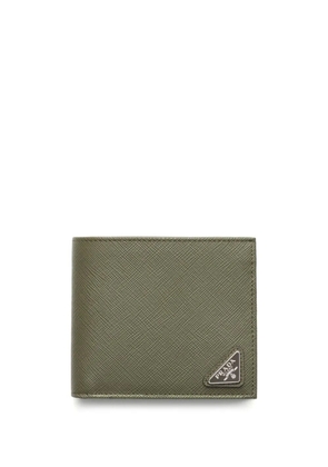 Prada Saffiano leather bi-fold wallet - Green