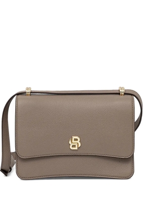 BOSS logo-plaque crossbody bag - Brown
