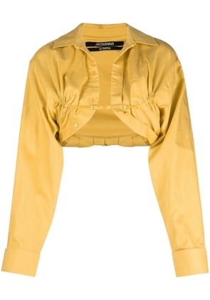 Jacquemus Le Papier bolero shirt - Yellow