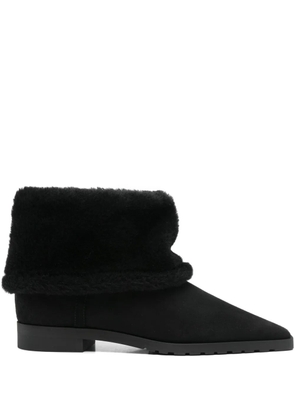 TOTEME fold-down shearling boots - Black