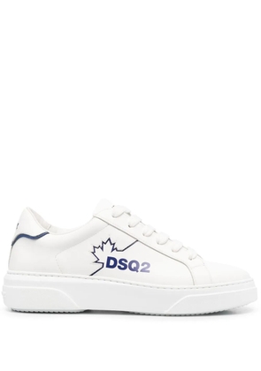 DSQUARED2 Bumper logo-print sneakers - White