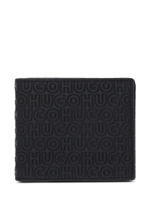 HUGO logo-embossed wallet - Black