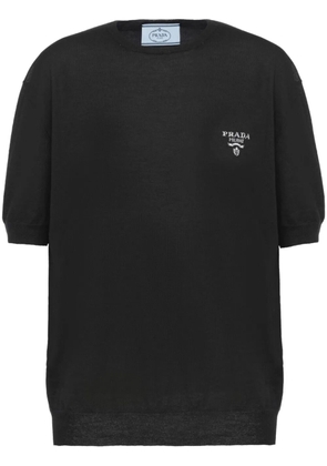 Prada crew-neck cashmere jumper - Black