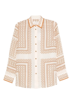 ZIMMERMANN geometric-print buttoned shirt - Neutrals