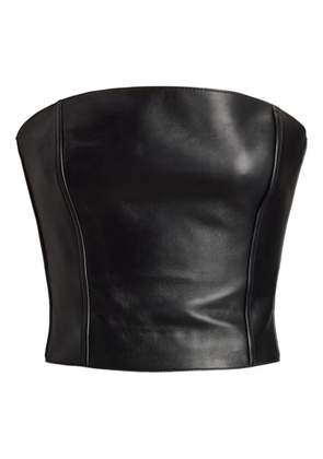 Ralph Lauren Collection strapless leather top - Black