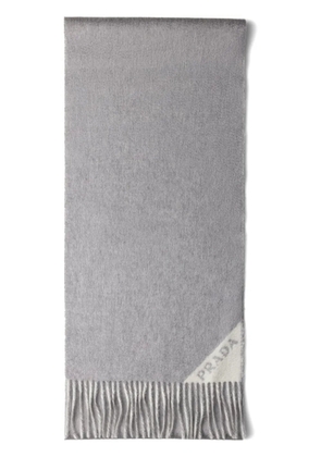 Prada double-face cashmere scarf - Grey