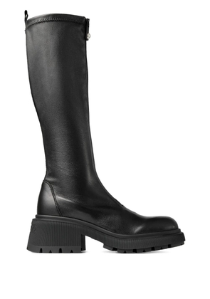 Jimmy Choo 50mm Lune zip-detail platform boots - Black