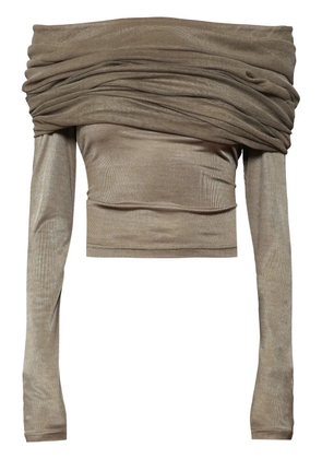 Christopher Esber Sonora Veiled top - Neutrals