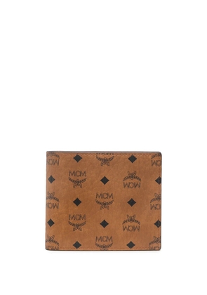 MCM Visetos-print billfold wallet - Brown