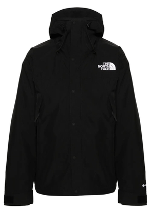 The North Face logo-embroidered hooded jacket - Black