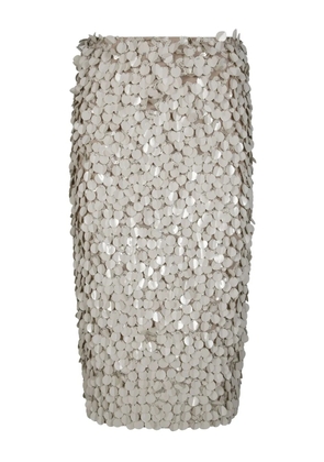P.A.R.O.S.H. paillette-embellished skirt - Grey