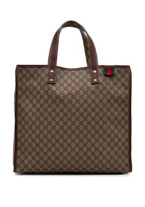 Gucci Pre-Owned 2016-2025 Large GG Supreme Web Loop tote bag - Brown