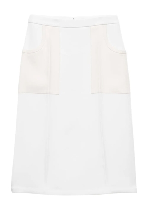 Prada sablé skirt - White
