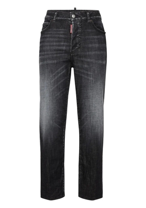 DSQUARED2 faded straight-leg jeans - Black