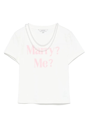 MARKGONG stretch-cotton t-shirt - White