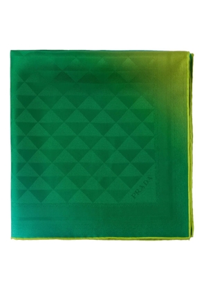 Prada printed silk scarf - Green