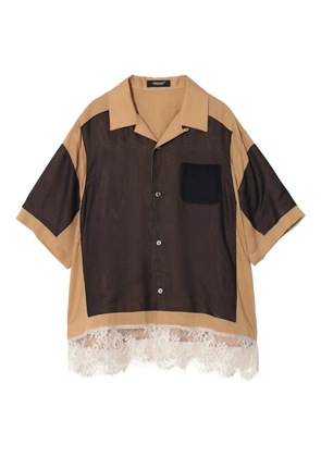 Undercover lace-detailing shirt - Neutrals