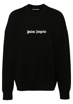 Palm Angels logo-print sweatshirt - Black