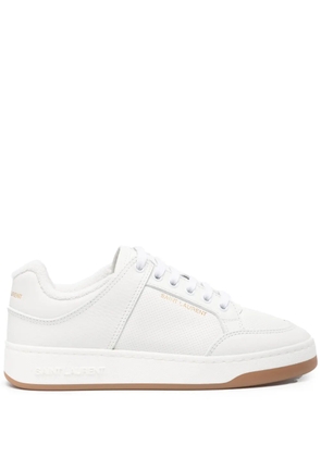 Saint Laurent SL/61 lace-up leather sneakers - White