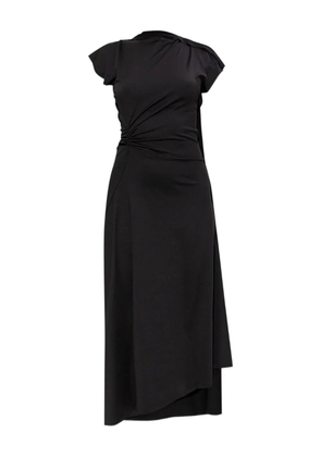 Victoria Beckham asymmetrical draped dress - Black