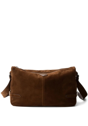 Prada suede shoulder bag - Brown