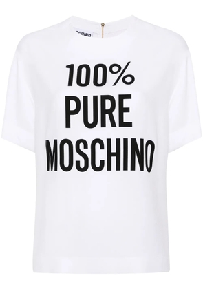 Moschino slogan-print T-shirt - White