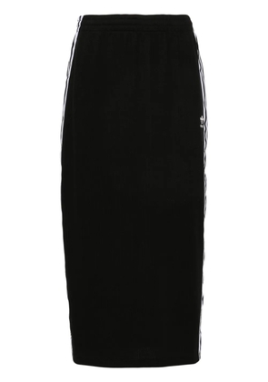 adidas 3-stripes ribbed pencil skirt - Black