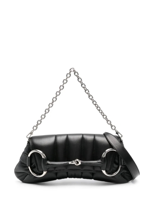Gucci medium Horsebit Chain shoulder bag - Black