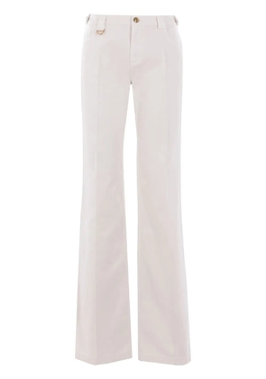 Chloé cotton straight-leg trousers - White