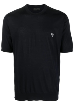 Prada crew-neck wool jumper - Blue