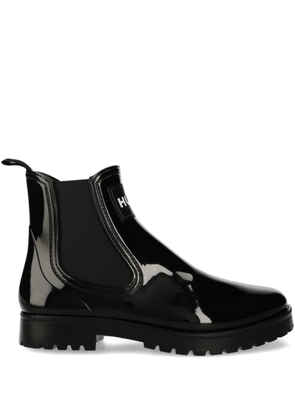 HUGO logo-plaque Chelsea boots - Black