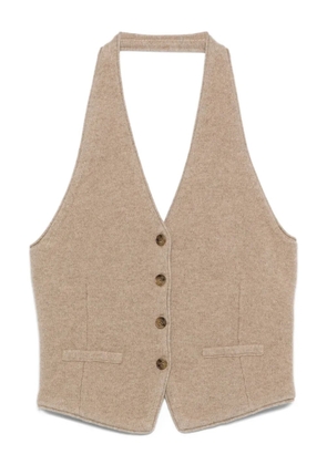 Guest In Residence halterneck vest - Neutrals