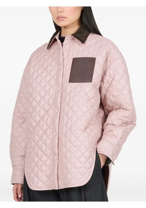LOEWE quilted panelled overshirt jacket - Pink
